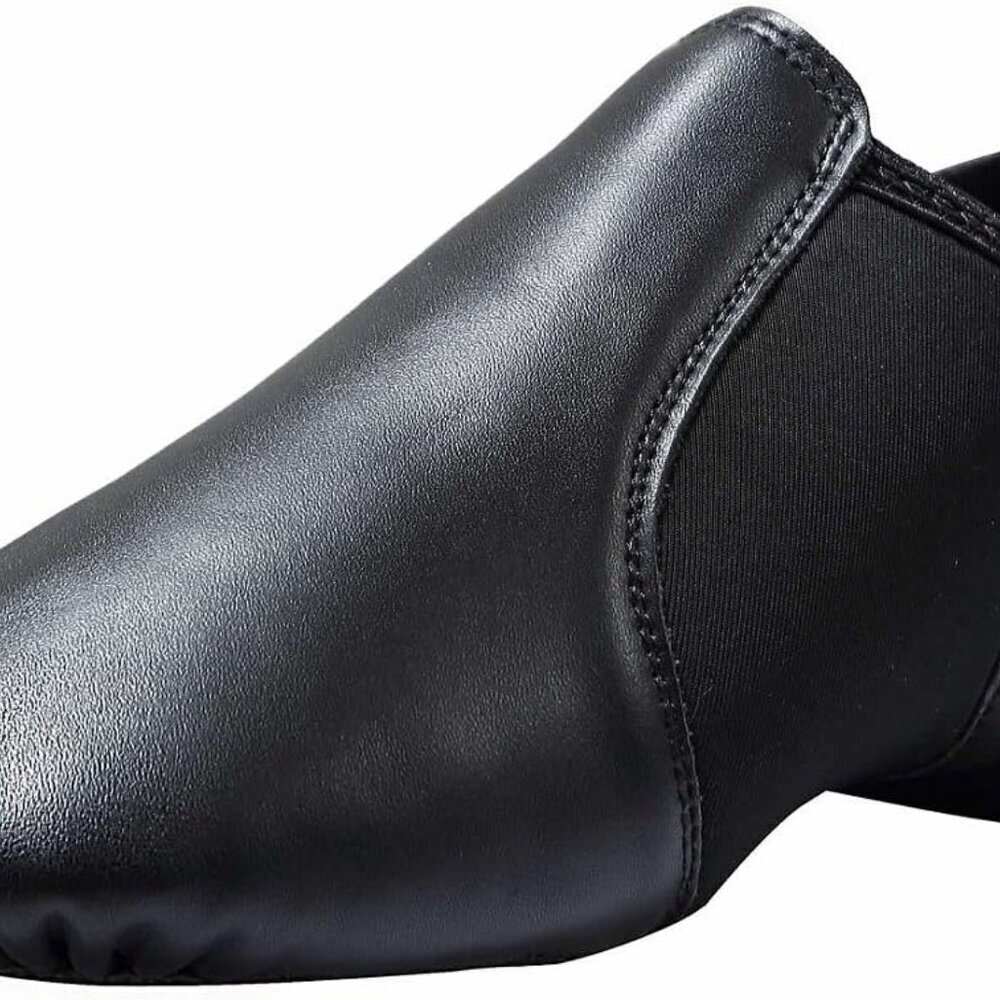 Women's Leather Slip-On Jazz Shoes 0.4 in Flat Heel Flexibility Comfort